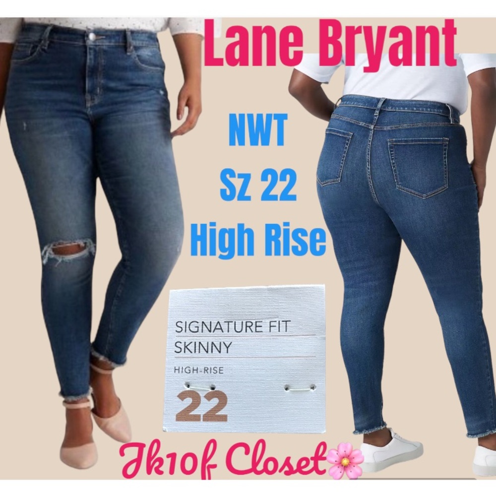 LOWEST🌺 NWT LANE BRYANT Sz22 HIGH RISE SKINNY JEANS